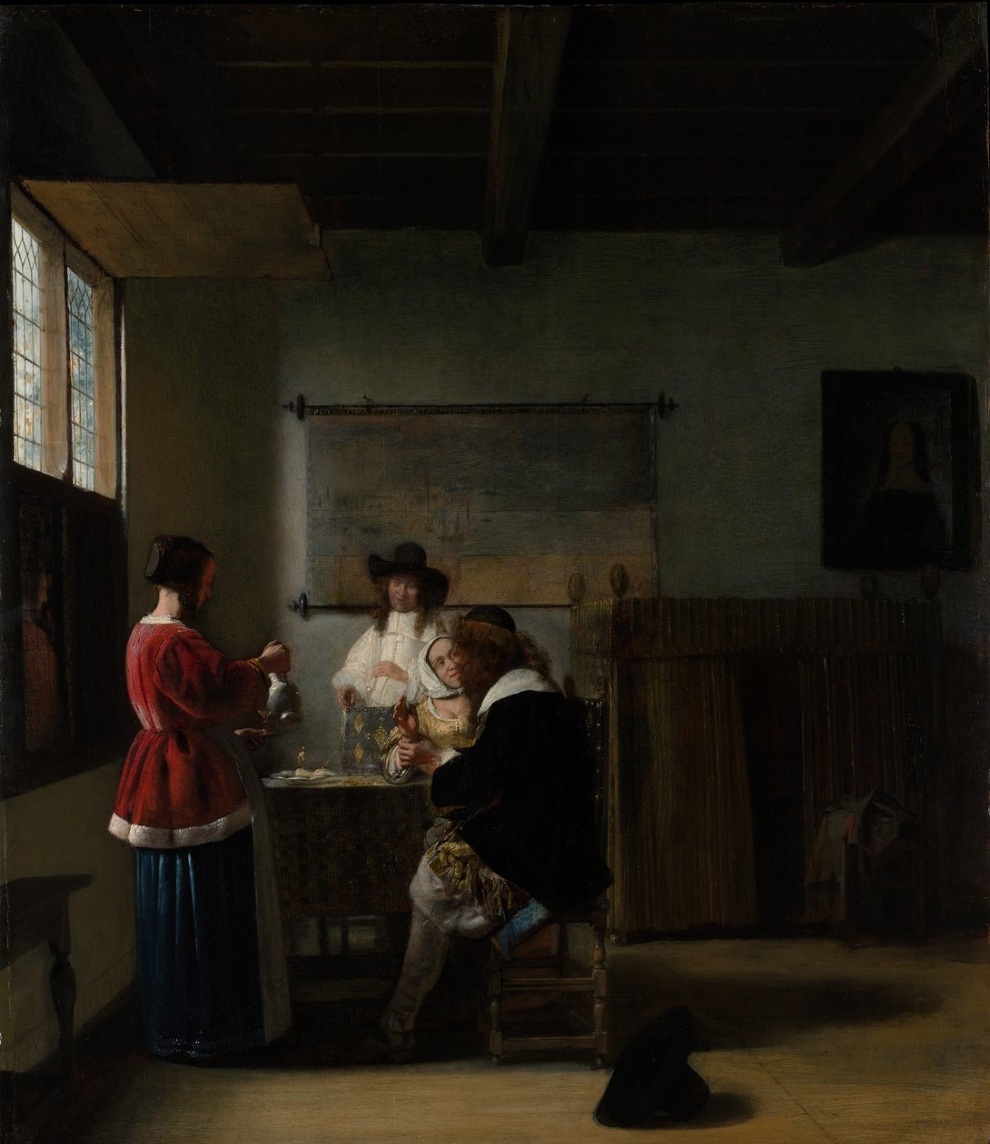 La visite, vers 1657 - Pieter de Hooch