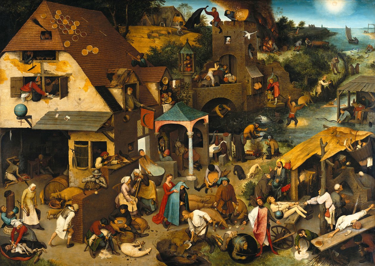 Proverbes néerlandais, 1559 - Pieter Bruegel the Elder