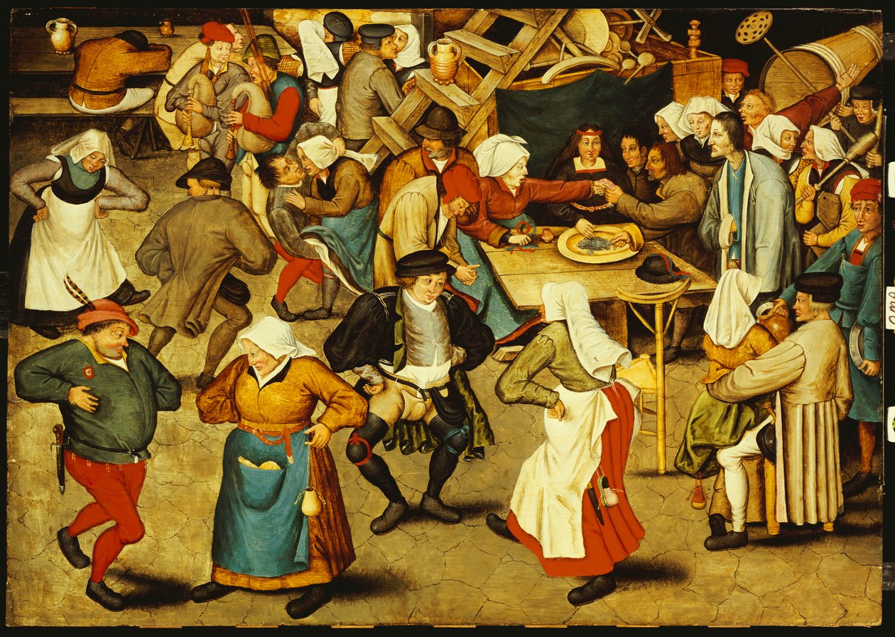 La danse de mariage en intérieur - Pieter Brueghel the Younger