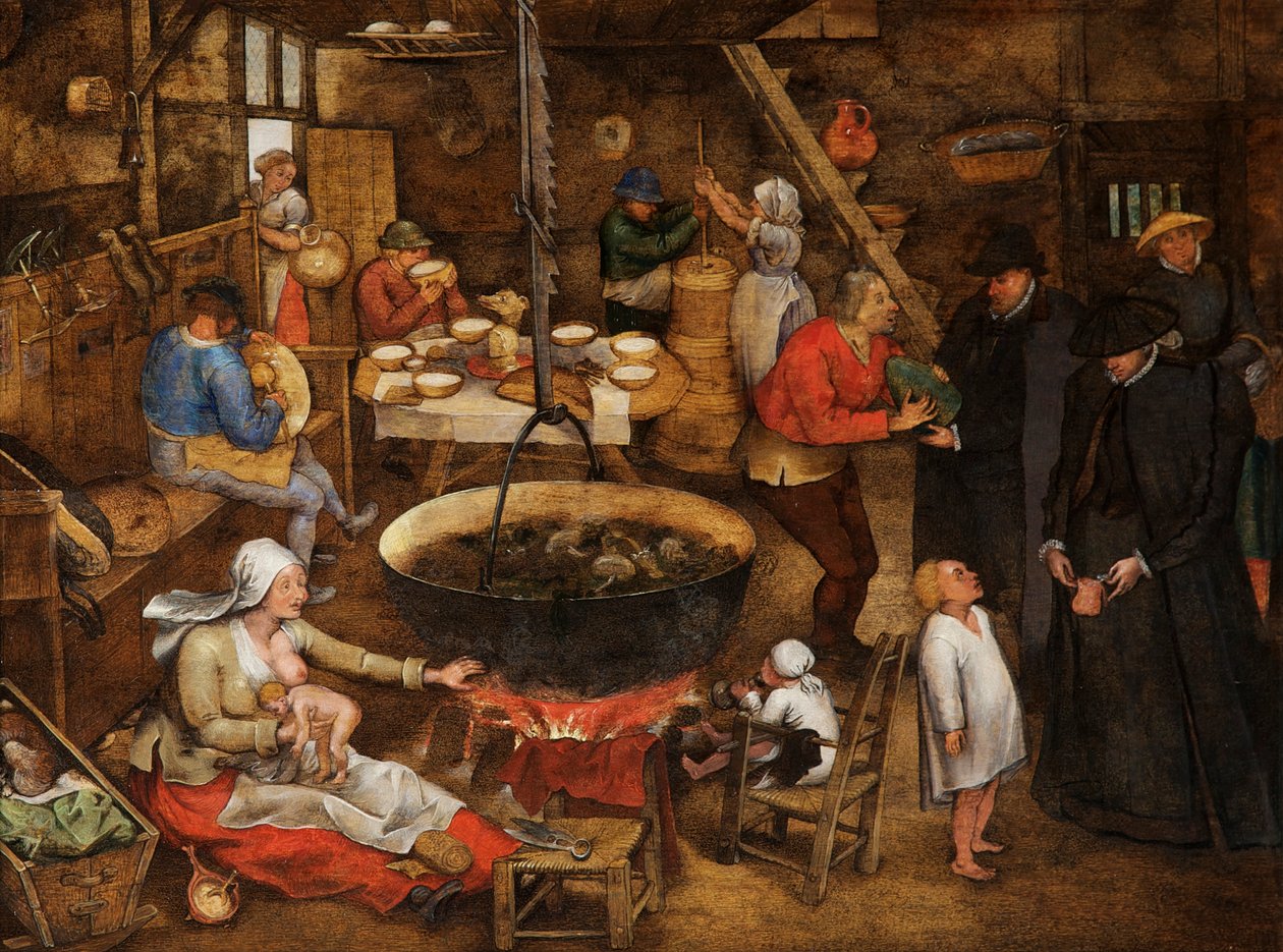 Visite à une ferme - Pieter the Younger Brueghel