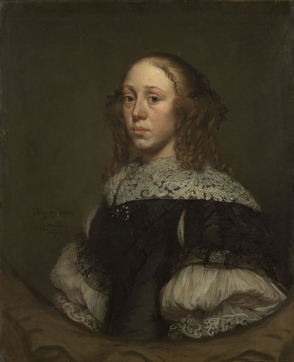 Portrait de femme - Pieter van Anraedt