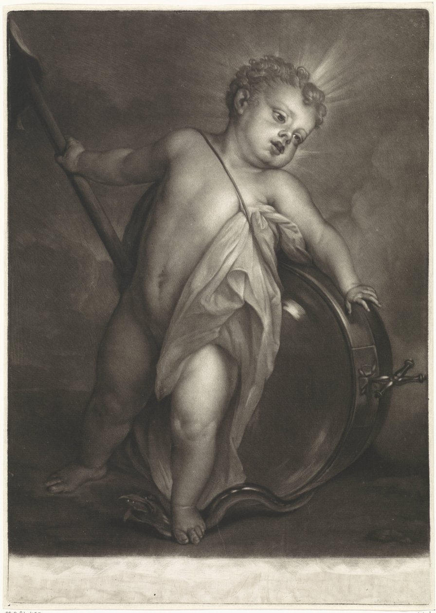 Enfant Jésus comme Salvator Mundi - Pieter van Bleeck