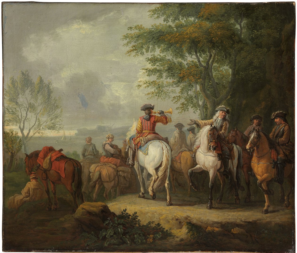 Cavaliers partant en voyage - Pieter van Bloemen
