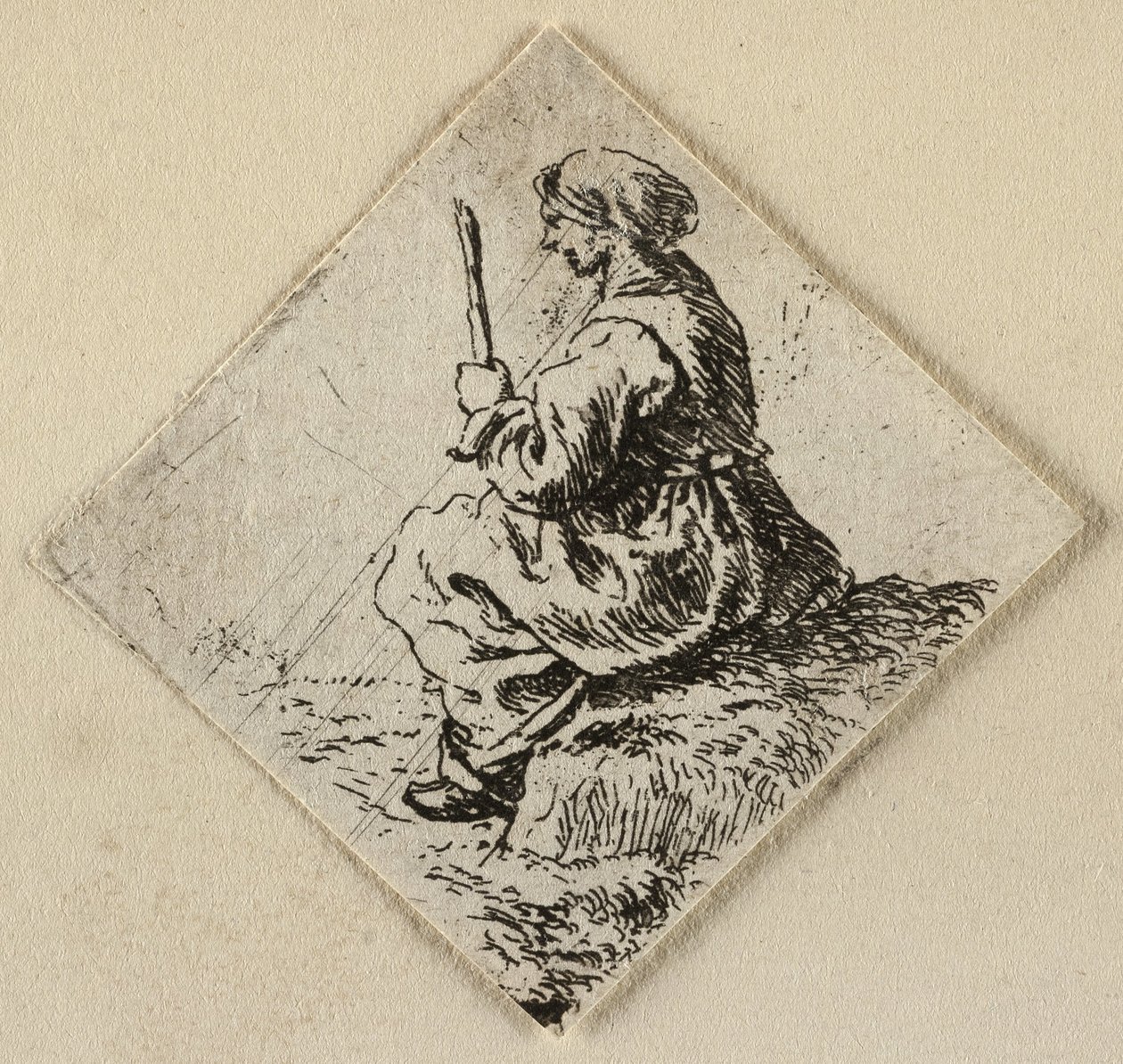 Femme assise - Pieter van Laer