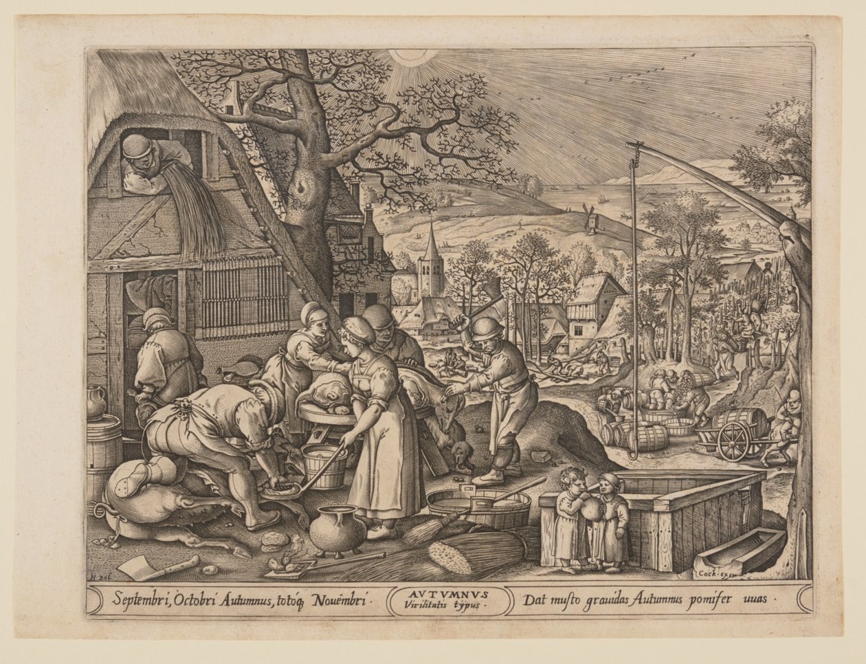 Automne, extrait des Quatre Saisons - Pieter van der Heyden
