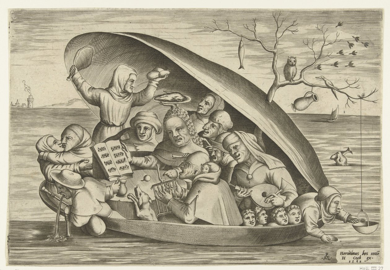 Musiciens dans une coquille de moule - Pieter van der Heyden