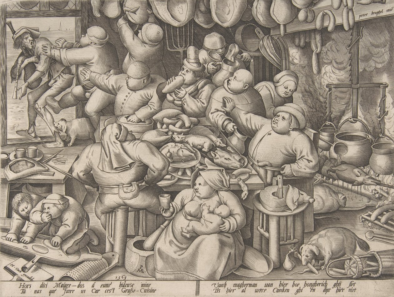 La Cuisine grasse, 1563 - Pieter van der Heyden