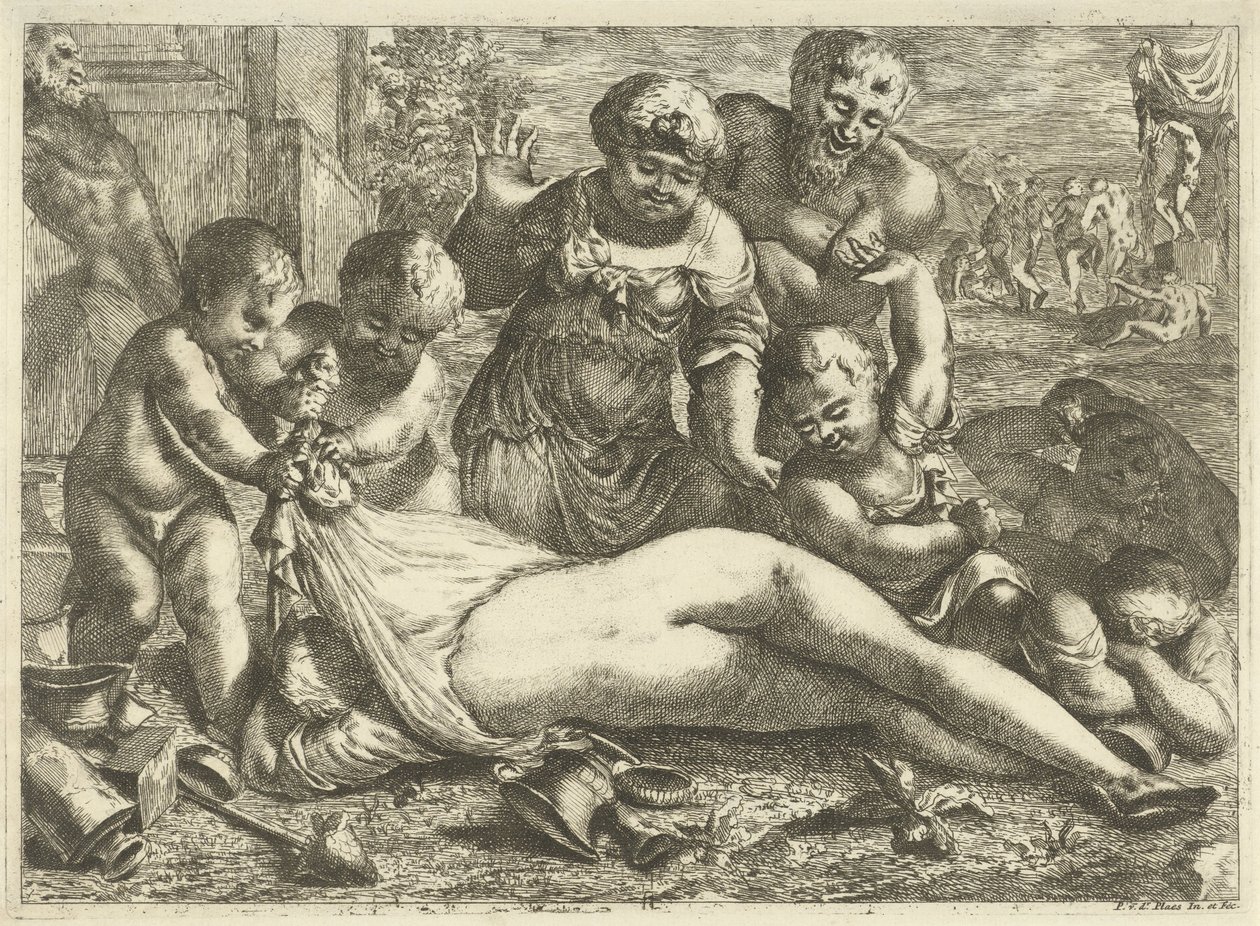 Une bacchante ivre - Pieter van der Plas (II)