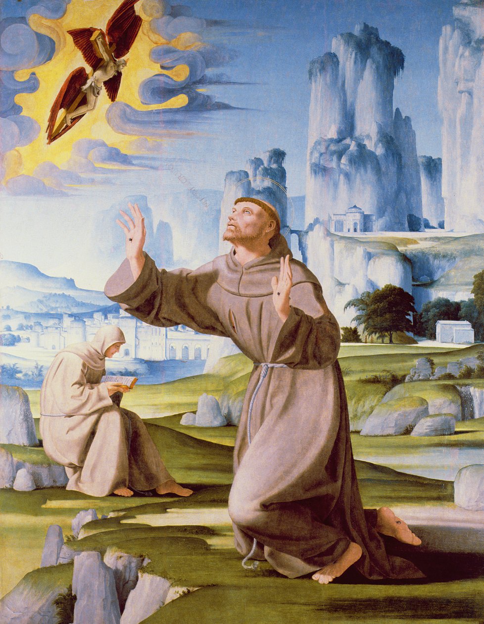 Saint François recevant les stigmates - Pietro Francione