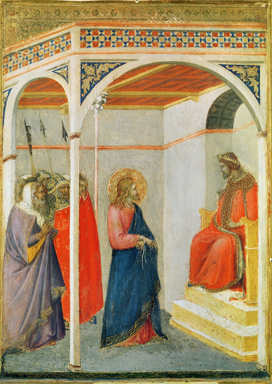 Le Christ devant Ponce Pilate, c.1335 - Pietro Lorenzetti