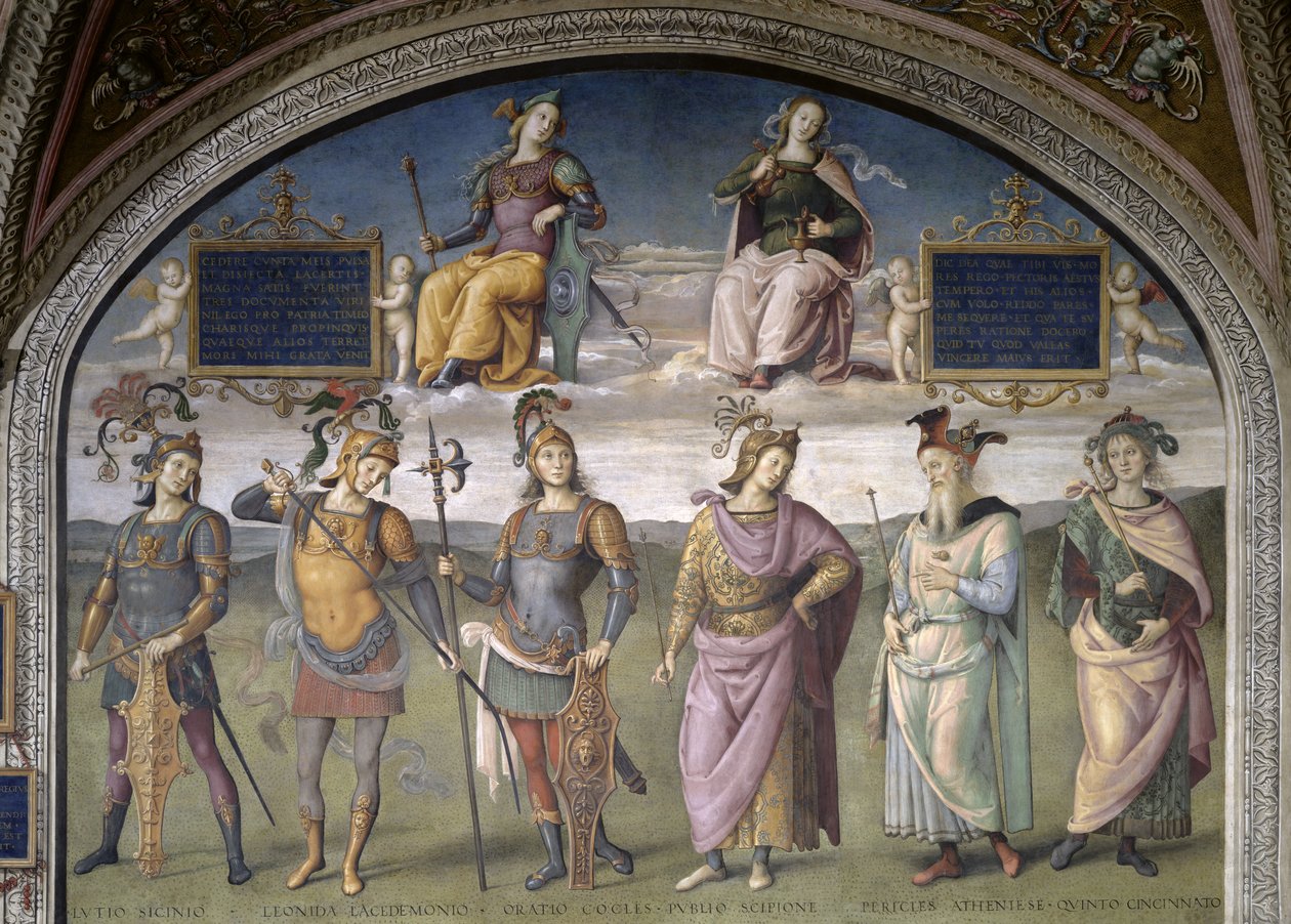Lunette de la Fortune et de la Tempérance, de la Sala dell