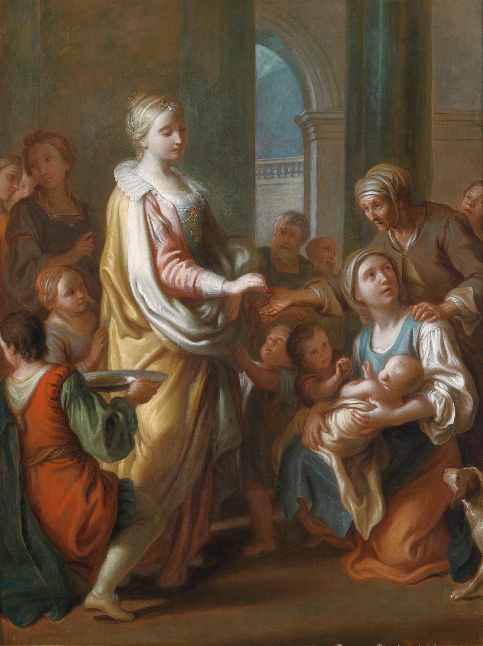 Sainte Élisabeth distribuant des aumônes - Pietro Antonio Rotari