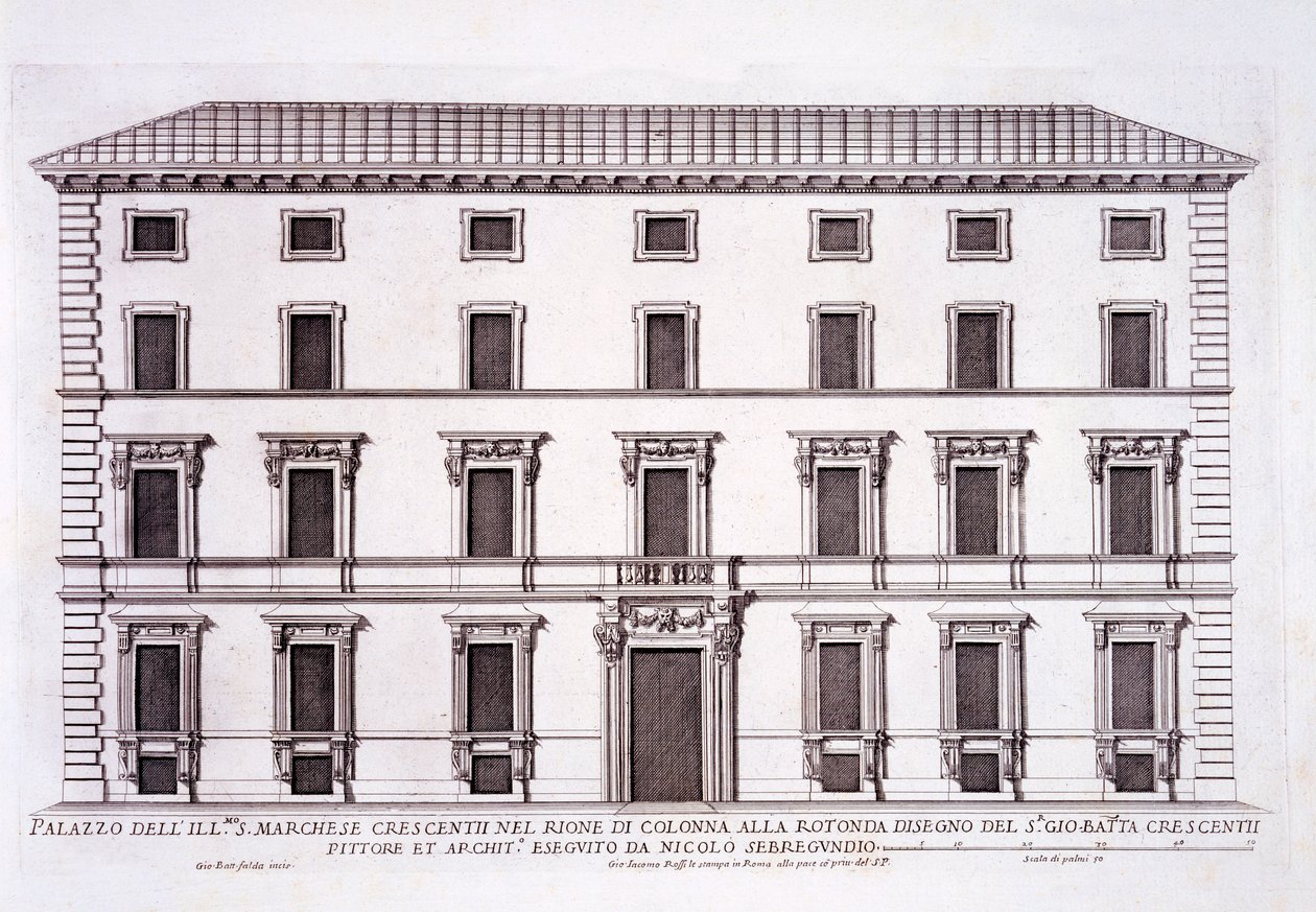 Palais du marquis Giovanni Battista Crescentii, Rome, de 