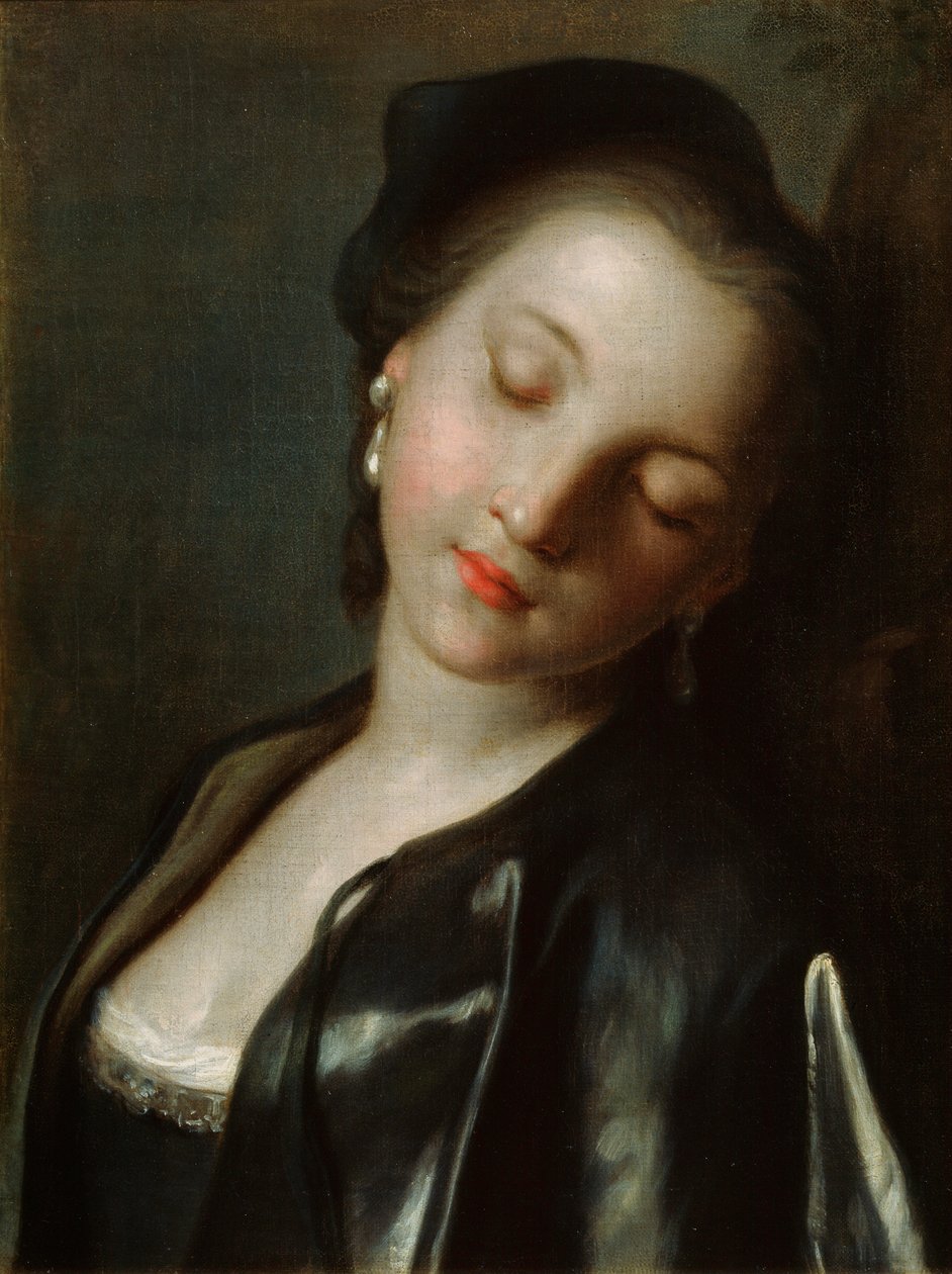 Jeune Femme Endormie, milieu 18e siècle - Pietro Antonio Rotari