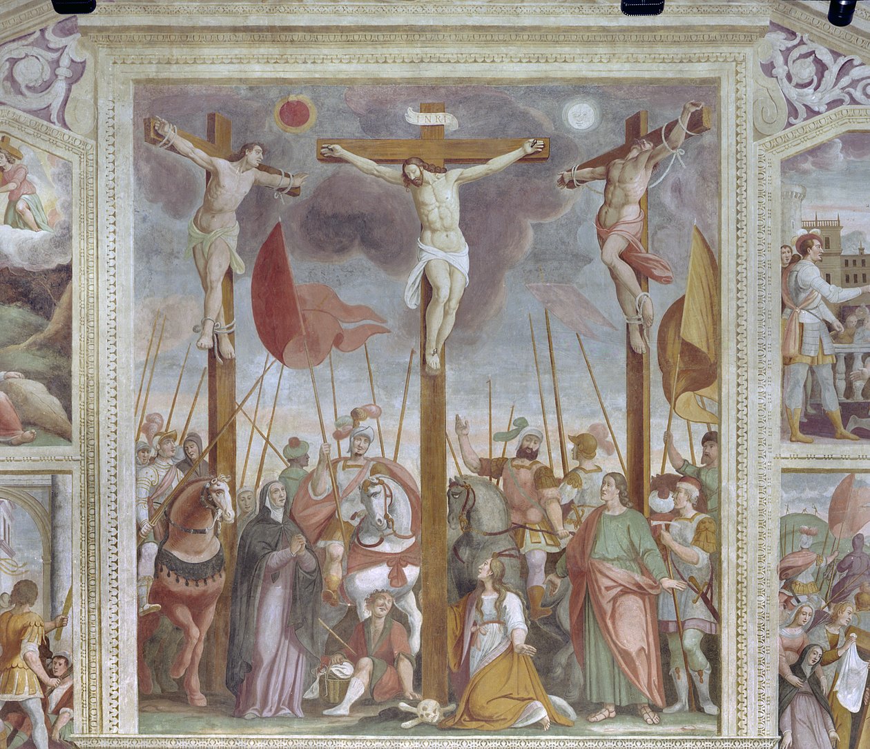 Crucifixion (fresque) - Pietro Baschenis