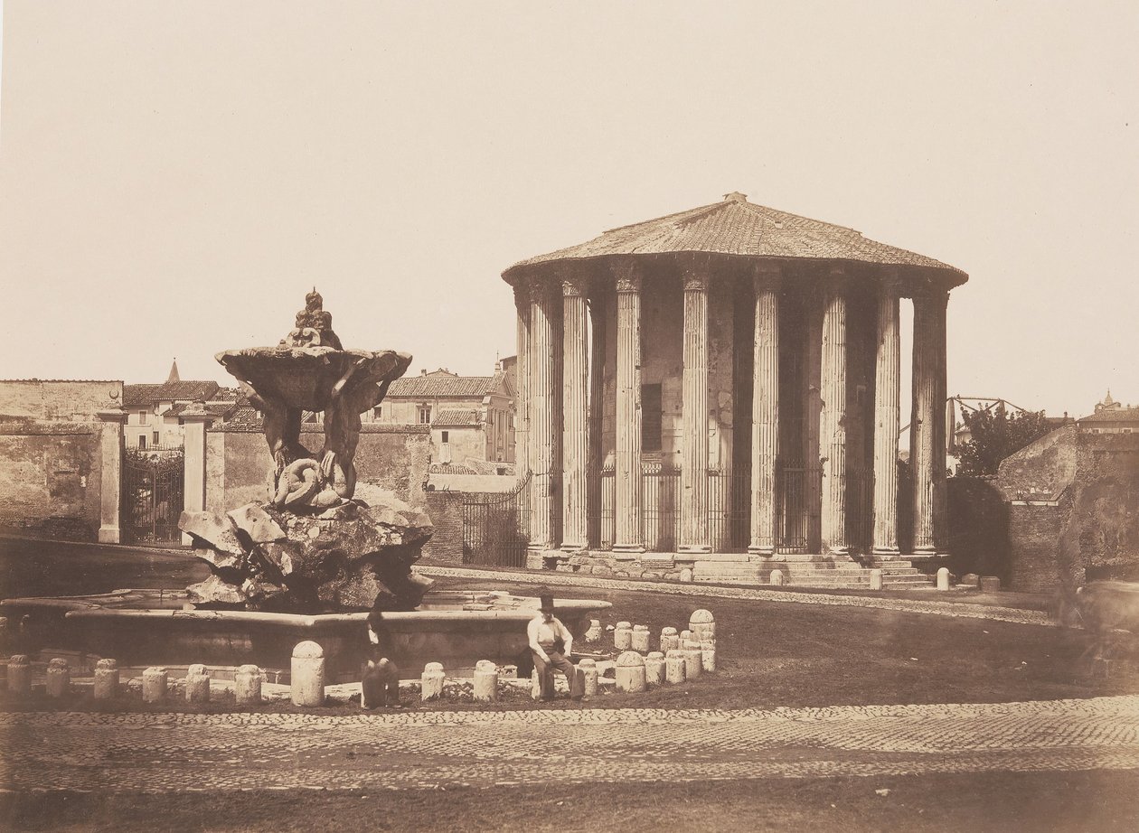 Temple de Vesta, années 1850 - Pietro Dovizielli