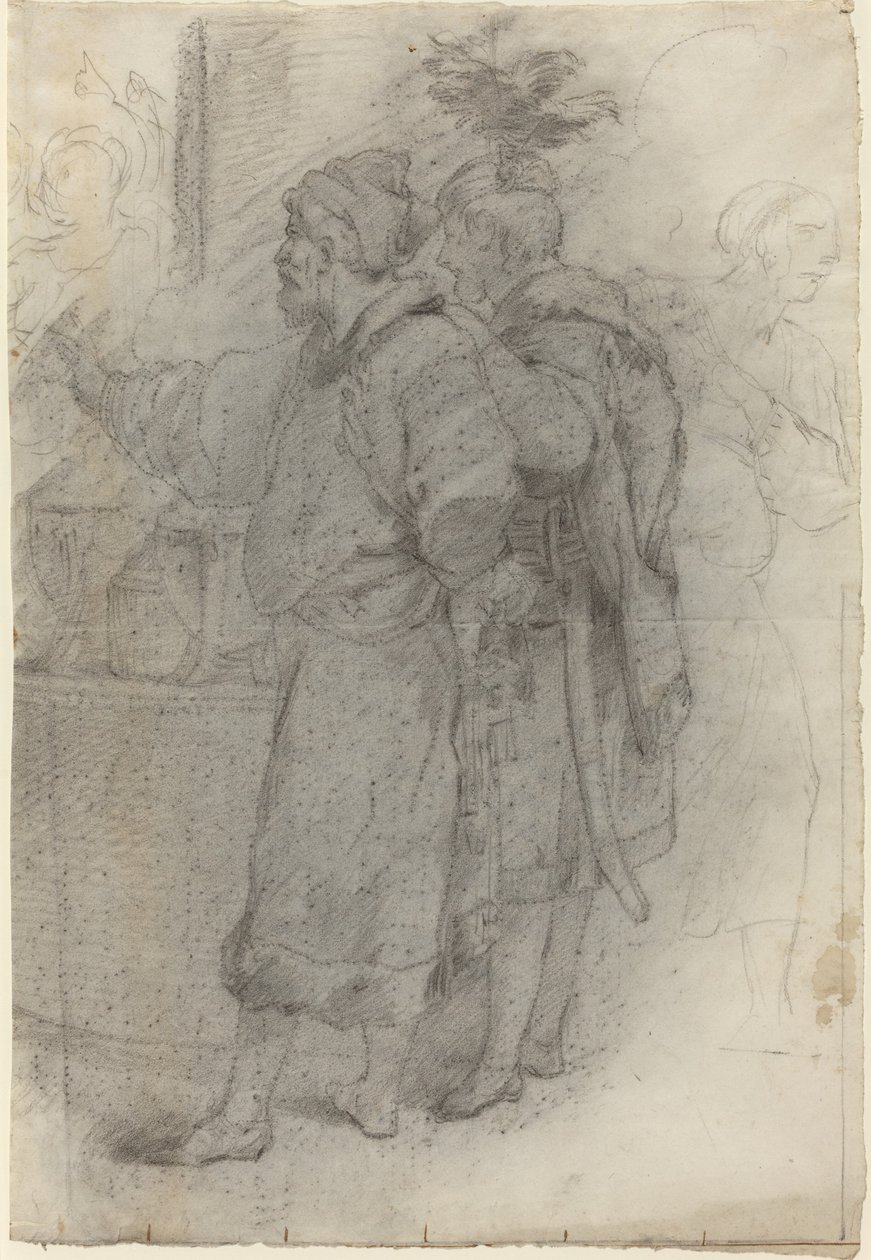 Deux courtisans debout - Pietro Fancelli