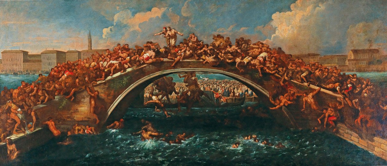 Ponte dei Pugni à Venise - Pietro Liberi