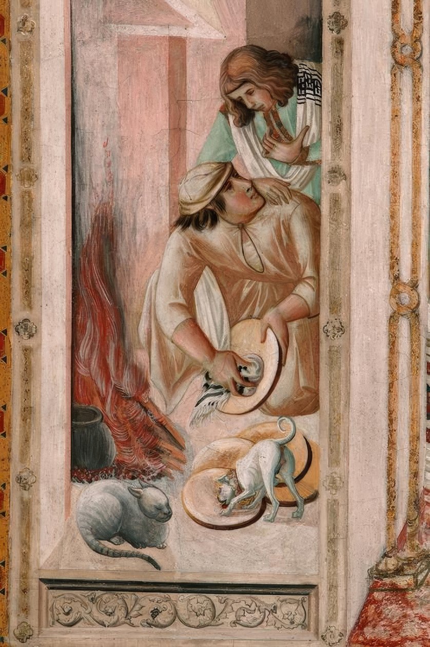 Le Dernier Souper, cuisine - Pietro Lorenzetti