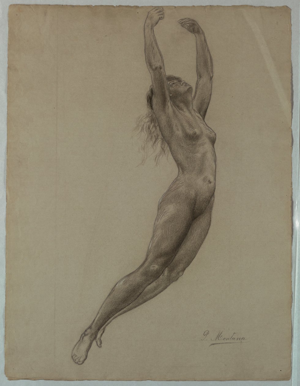 Femme Nue Sautant - Pietro Montana