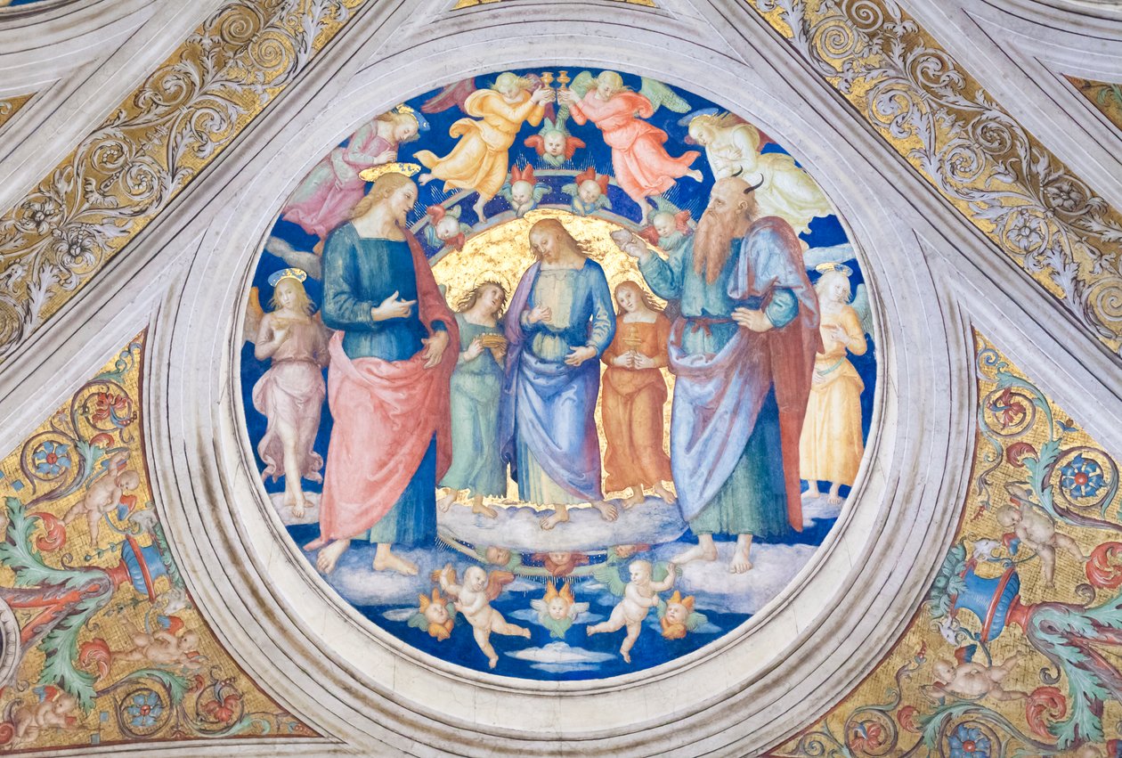 Le Christ tenté par le diable - Pietro Perugino