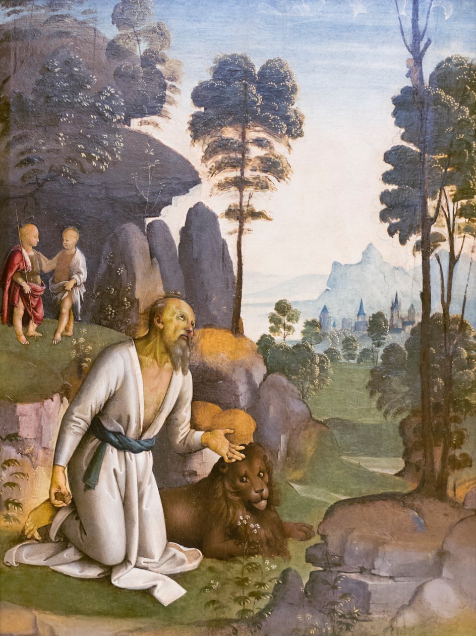 Saint Jérôme en pénitence - Pietro Perugino