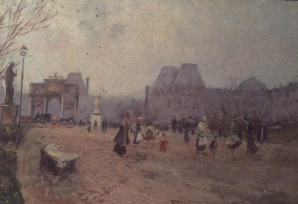 Vue des jardins des Tuileries, Paris - Pietro Scoppetta