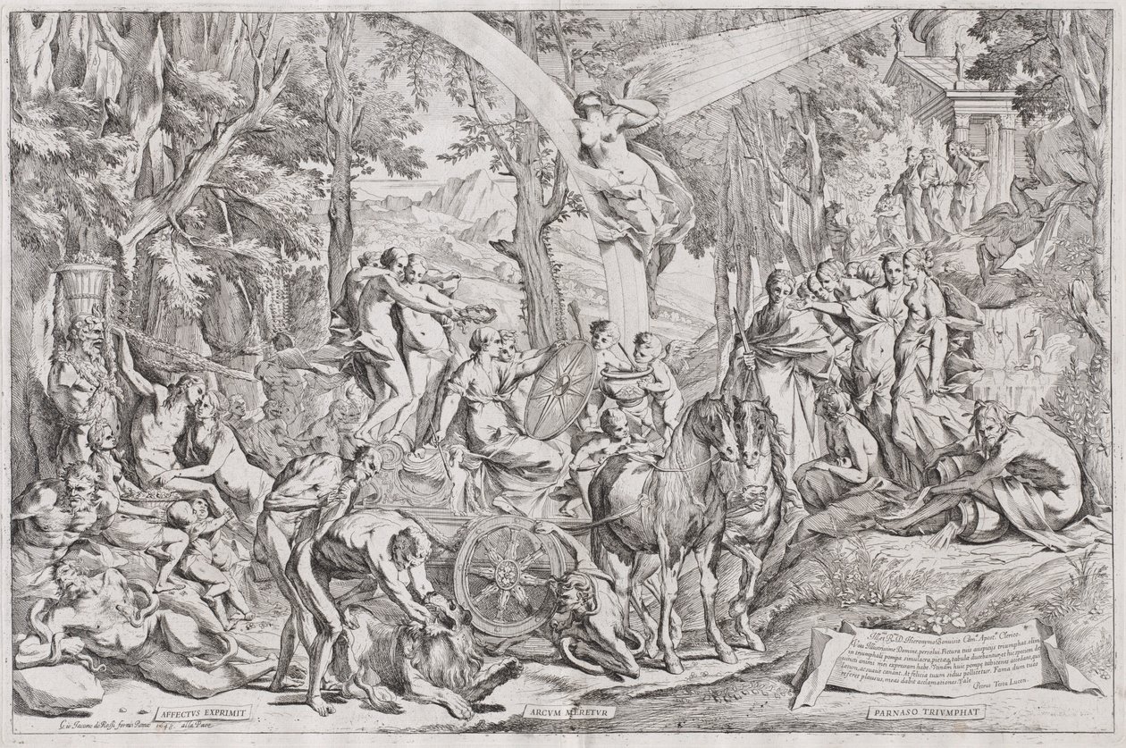 Le Triomphe de la peinture sur le Parnasse - Pietro Testa