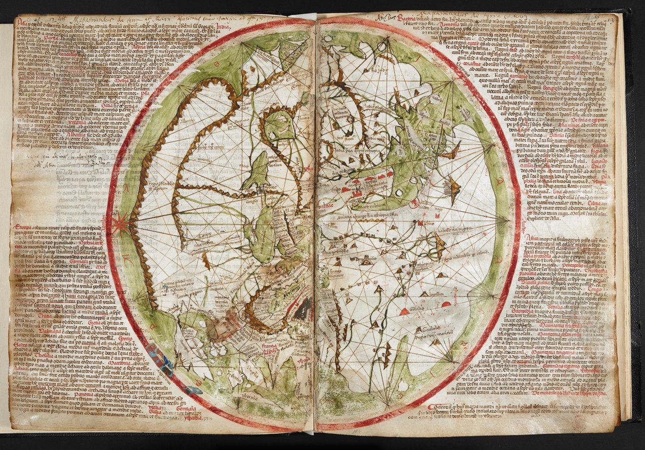 Carte du monde, c.1320-25 (vélin) - Pietro Vesconte