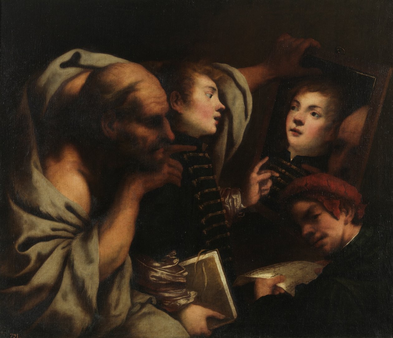Socrate et deux élèves - Pietro della Vecchia