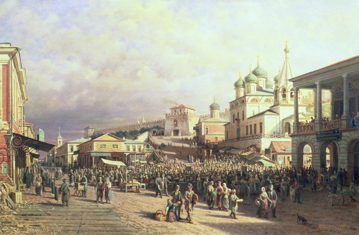 Marché à Nijni Novgorod, 1872 - Piotr Petrovitch Weretshchagin