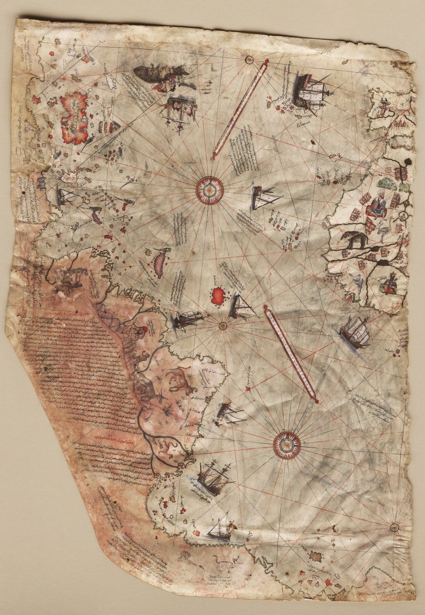 La carte du monde de Piri Reis, 1513 - Piri Reis