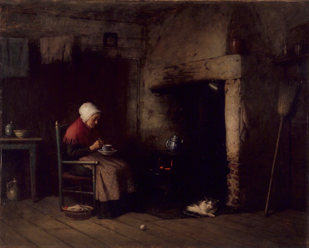 Compagnon au coin du feu, 1889 - Platt Powell Ryder