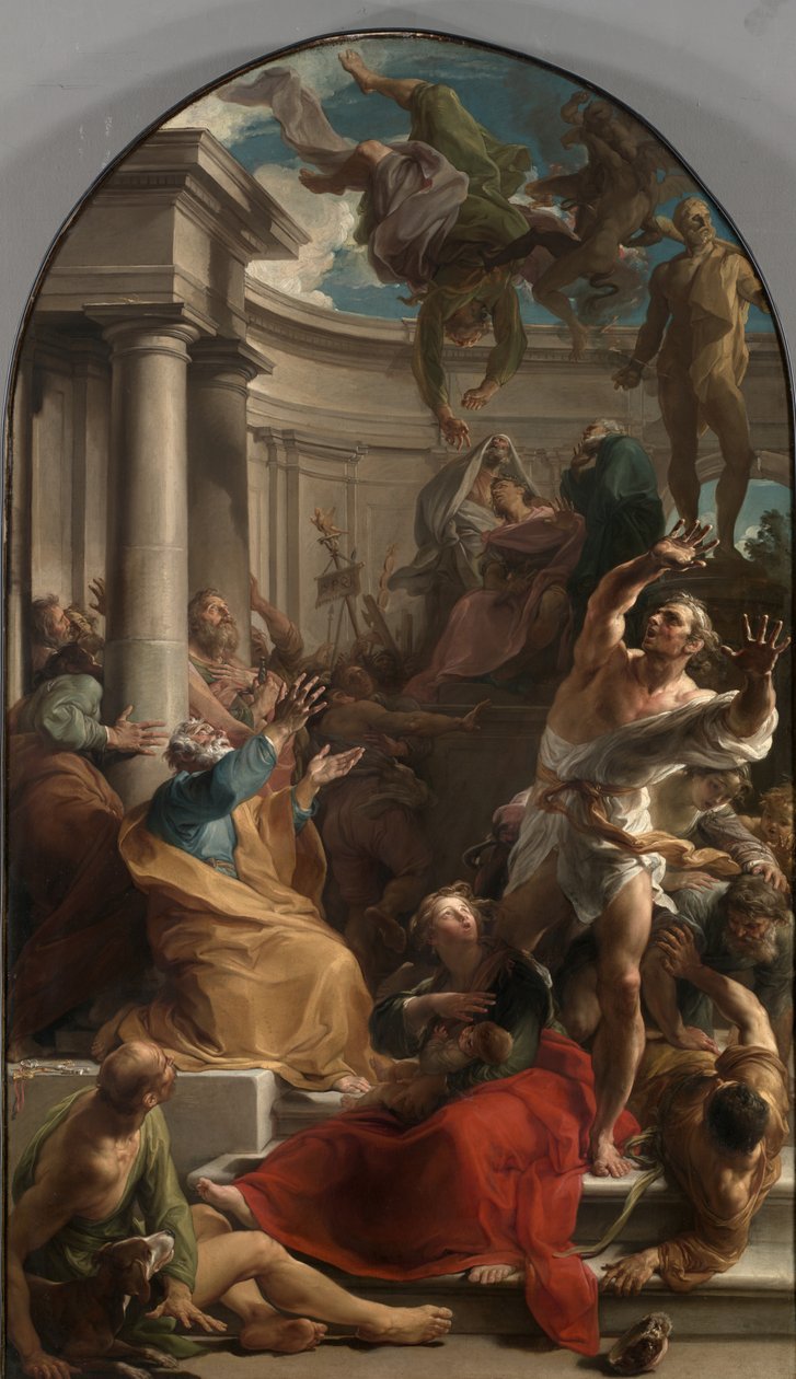 La chute de Simon le Magicien, vers 1745-50 - Pompeo Girolamo Batoni