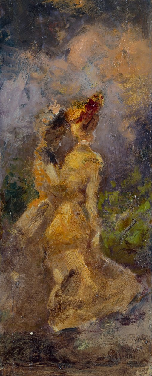Dames en promenade - Pompeo Mariani