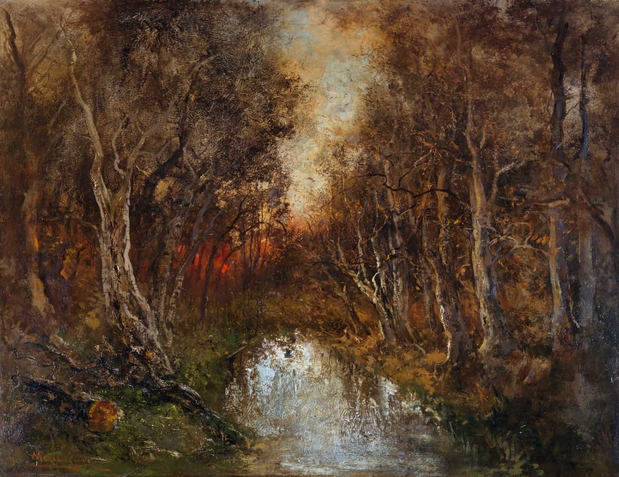 Coucher de soleil - Pompeo Mariani