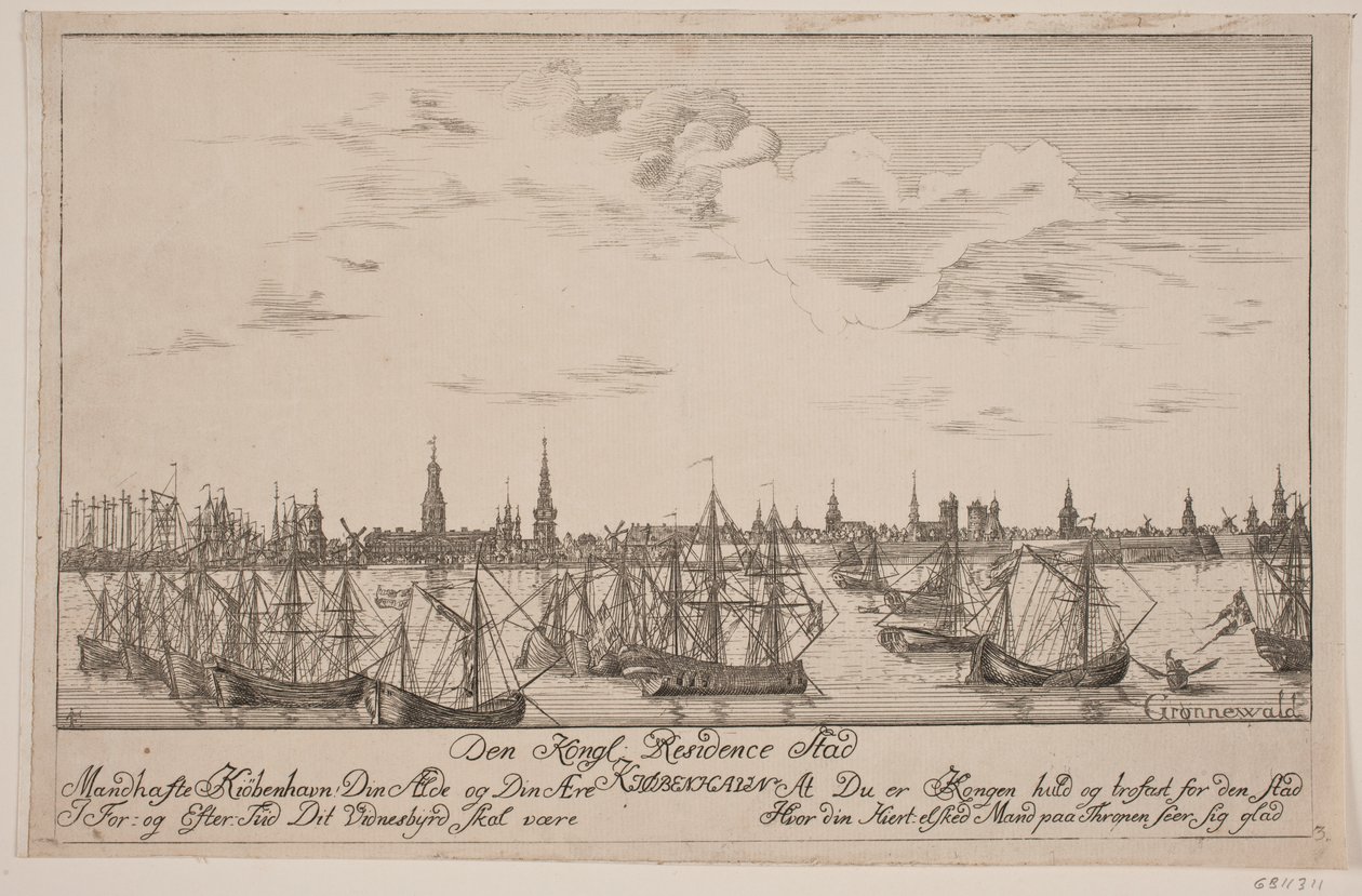Copenhague vue de la mer - Poul Isac Grønvold
