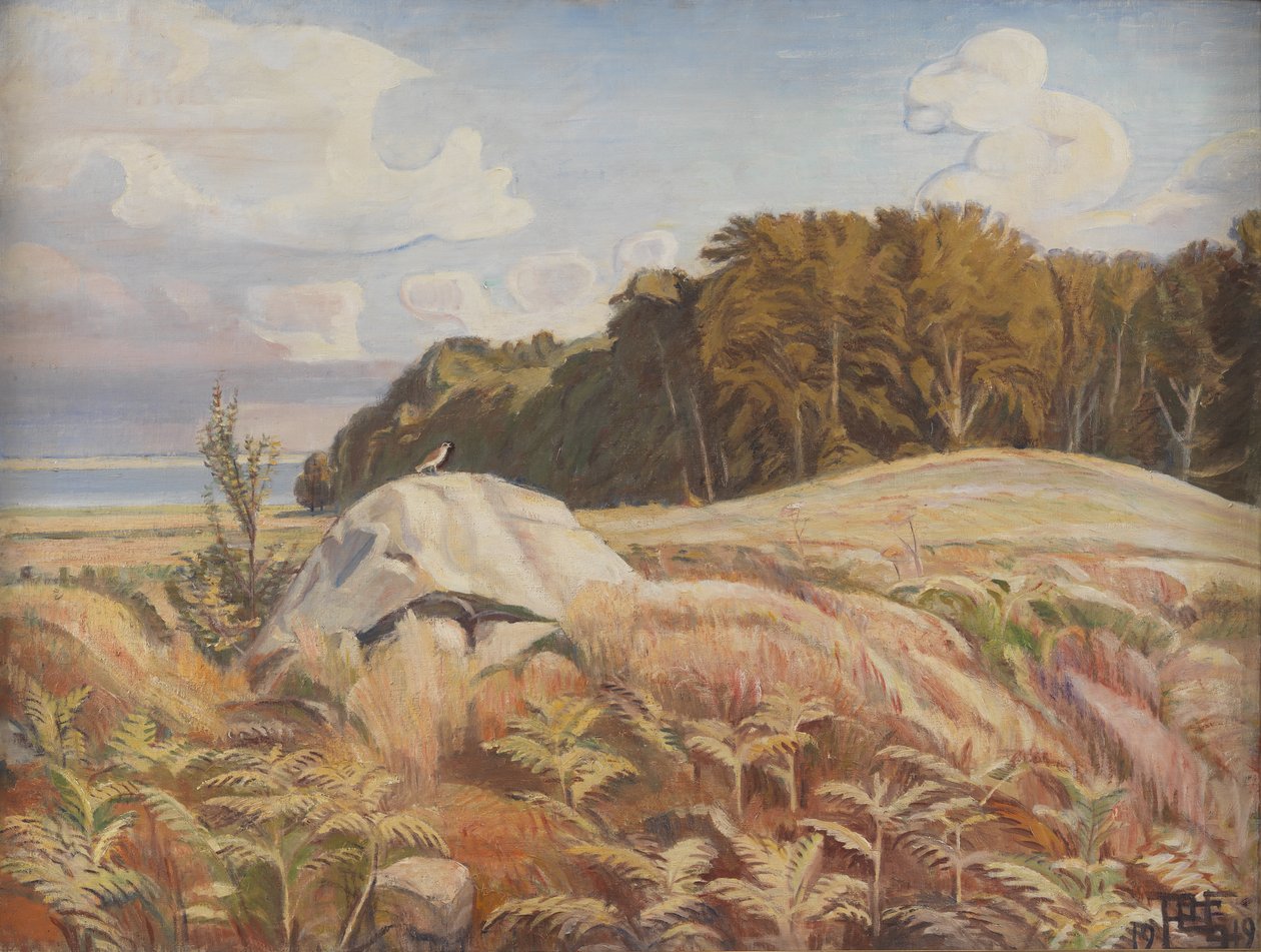 Dolmen en bordure de forêt. Dyrnæs - Poul S. Christiansen