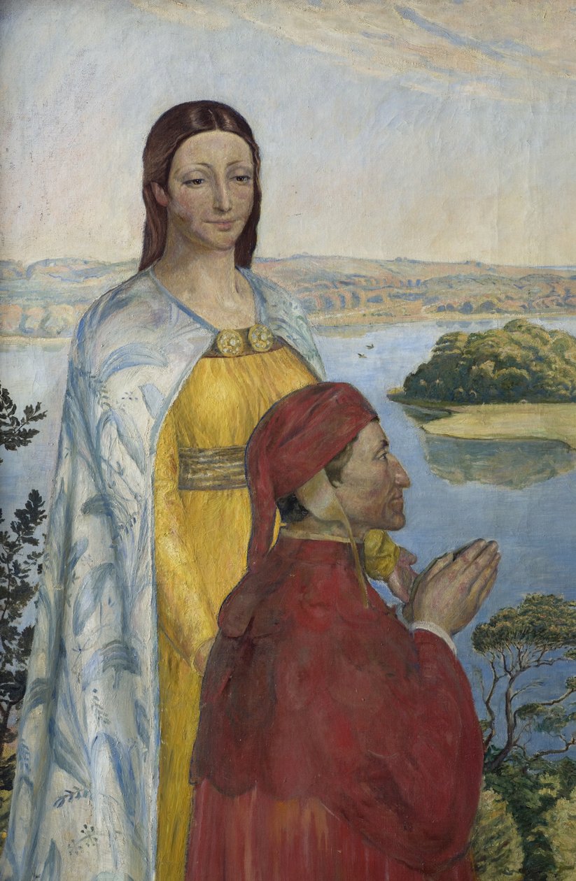 Dante et Béatrice au paradis, 1895 - Poul Simon Christiansen