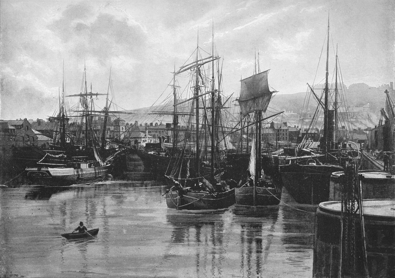 Les Docks, Whitehaven, vers 1896 - Poulton and Co