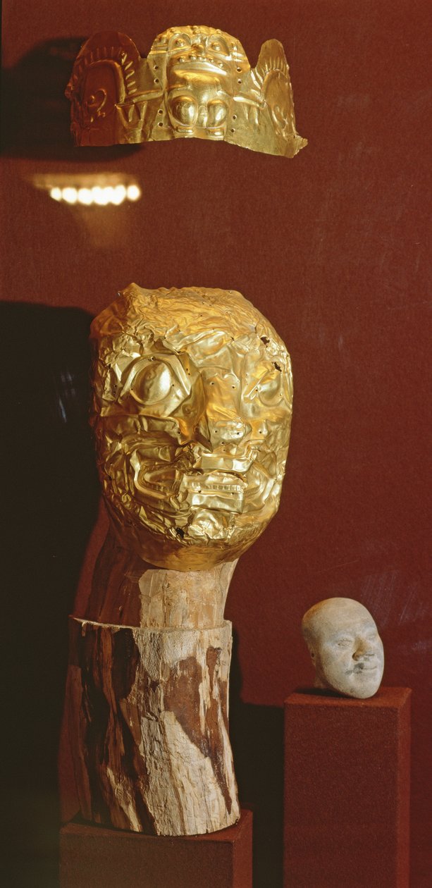 Masque et coiffe - Pre Columbian