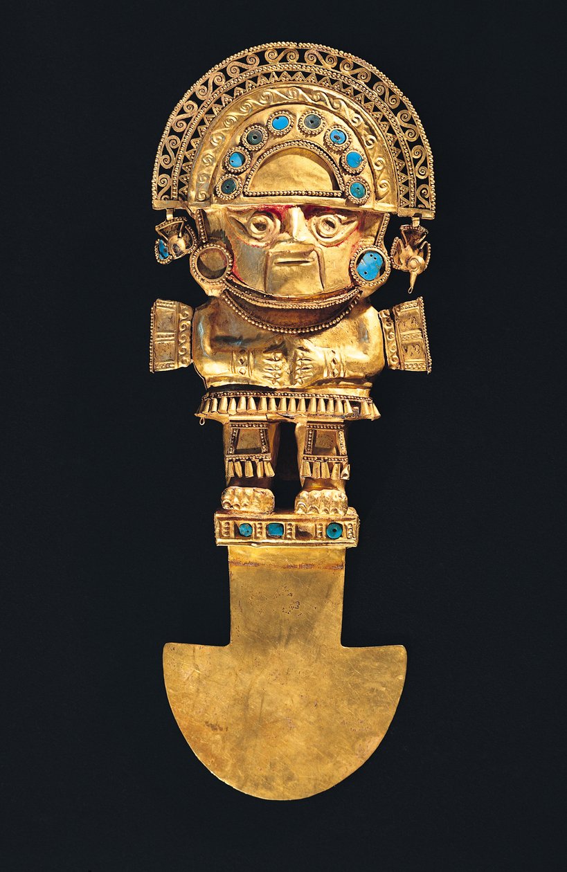 Tumi ou couteau cérémoniel en forme de Naylamp, Chimu - Pre Columbian