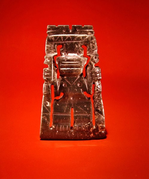 Pendentif figurine encadrée, de Guacimo, région de Linea Vieja - Pre Columbian Pre Columbian