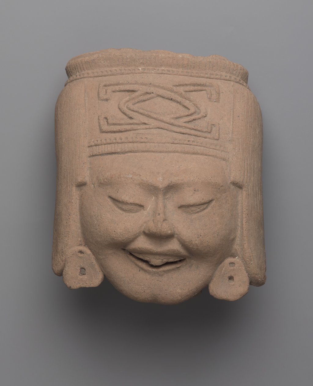 Tête de femme riant, Totonac - Pre Columbian