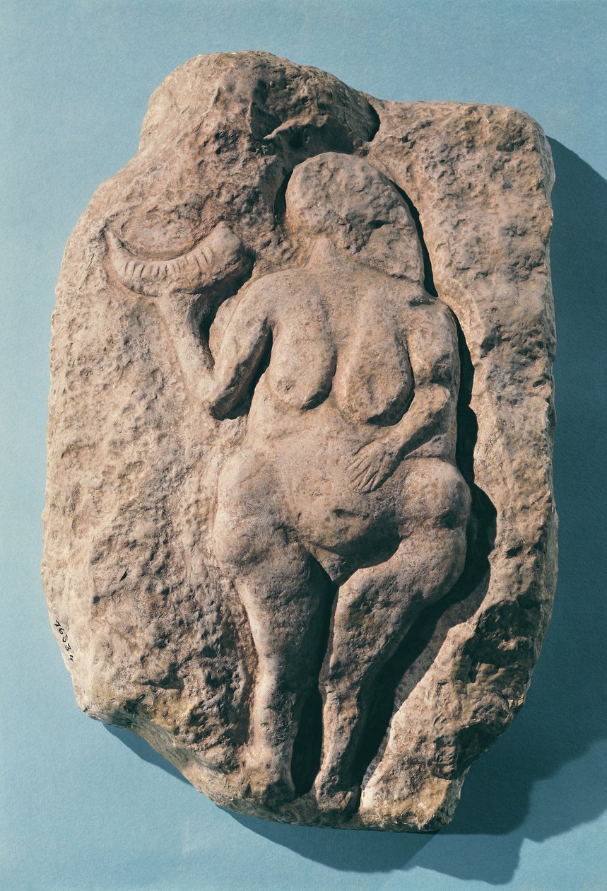 Vénus avec une corne, de Laussel en Dordogne - Prehistoric
