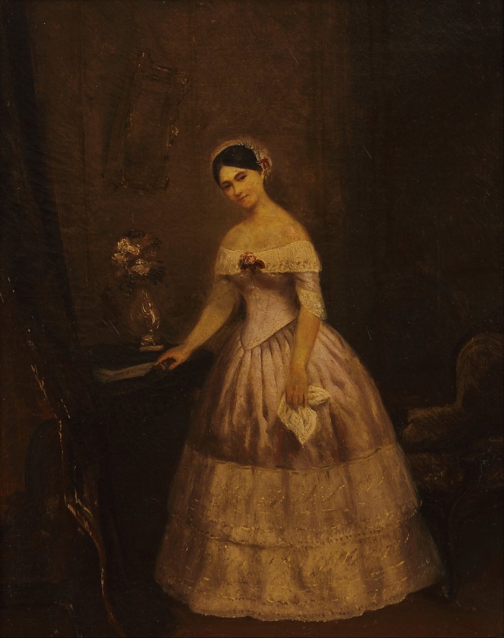 Portrait de Manuelita Rosas (étude) - Prilidiano Pueyrredon