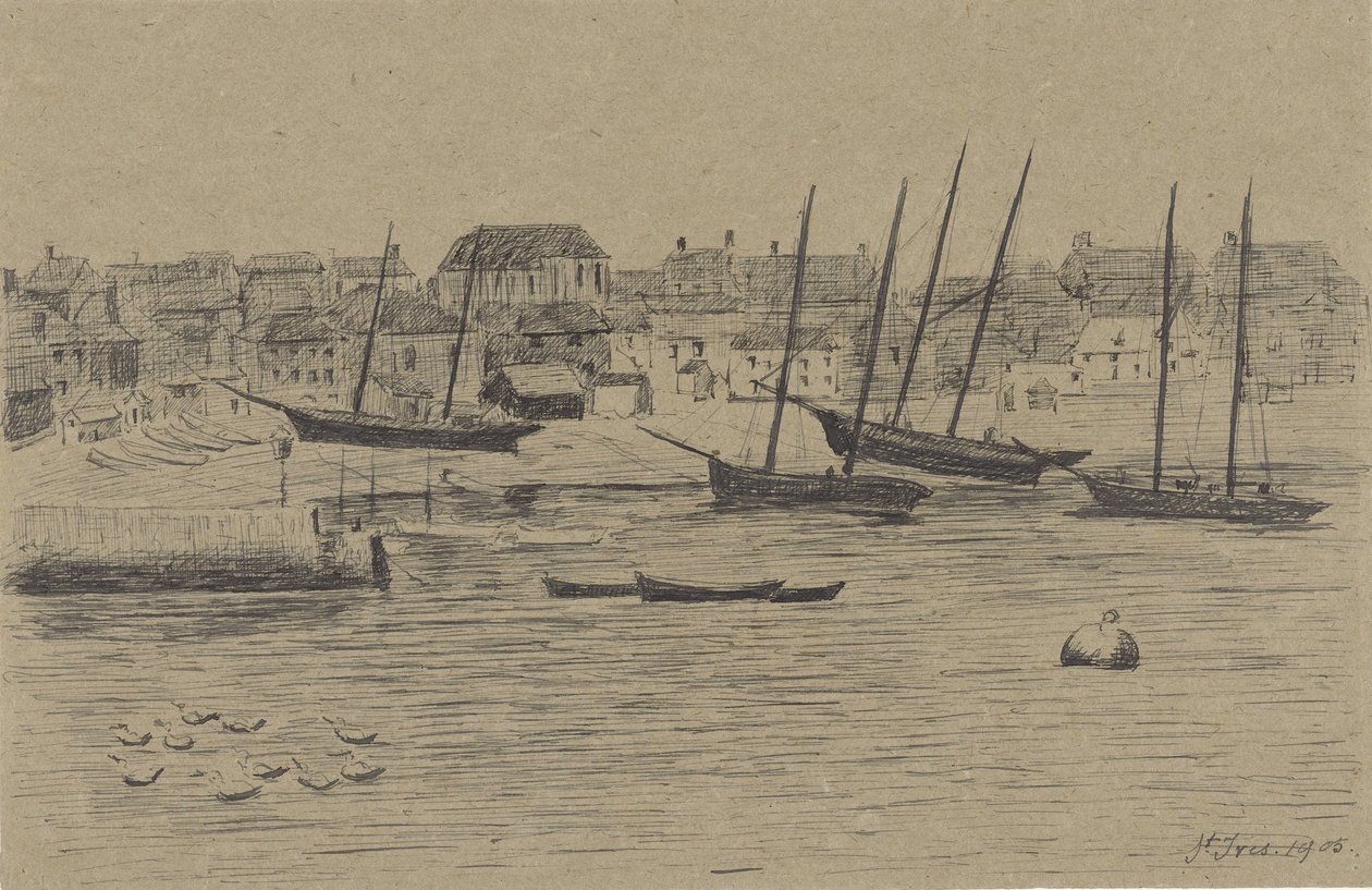 Village de pêcheurs St. Ives - Prosper Alphonse Isaac