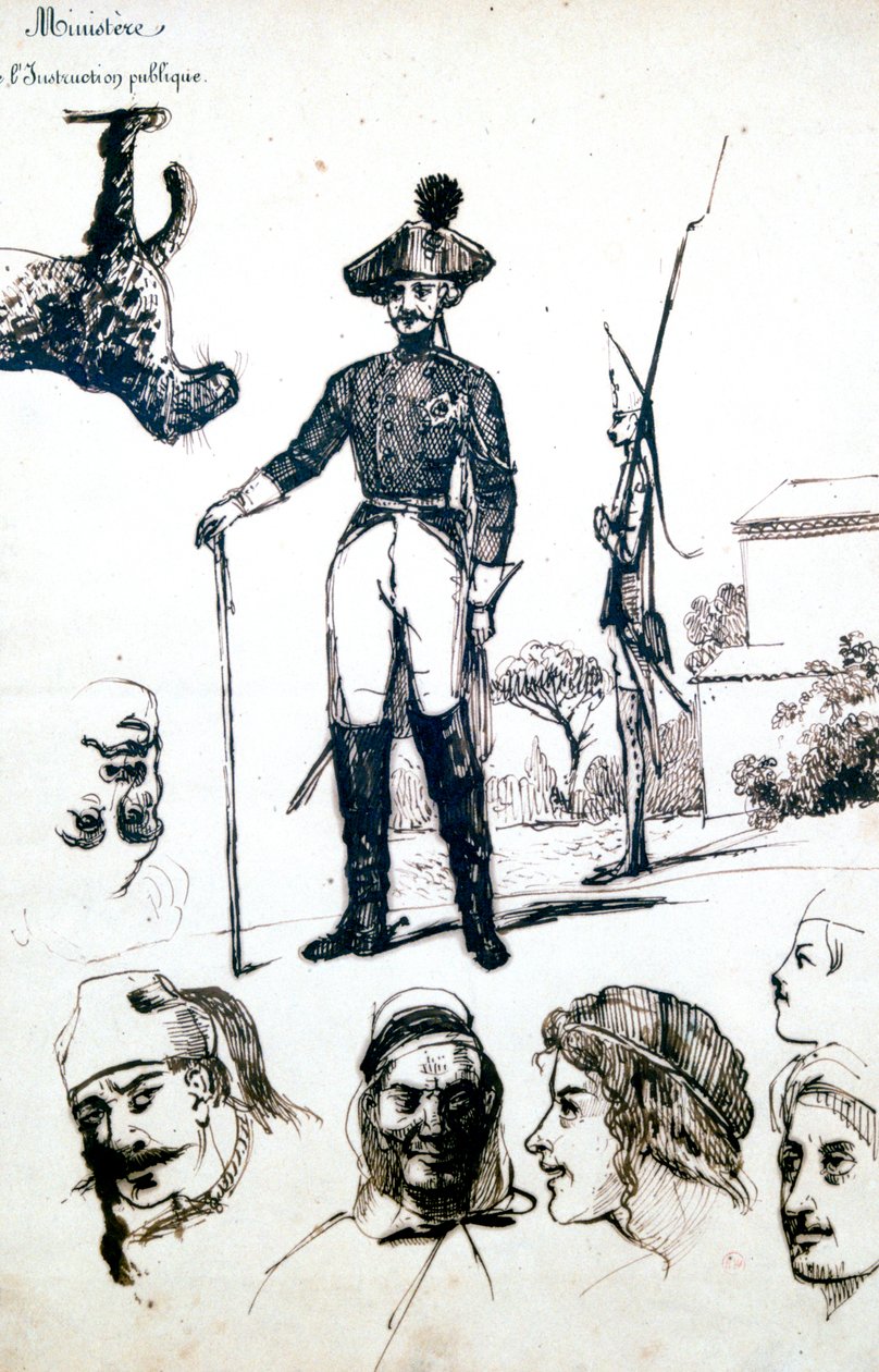 Étude, une armure de soldat, c. 1823-1870 - Prosper Merimee