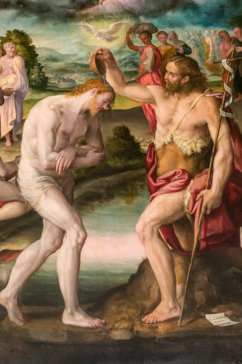 Le Baptême du Christ par Jean - Prospero Fontana