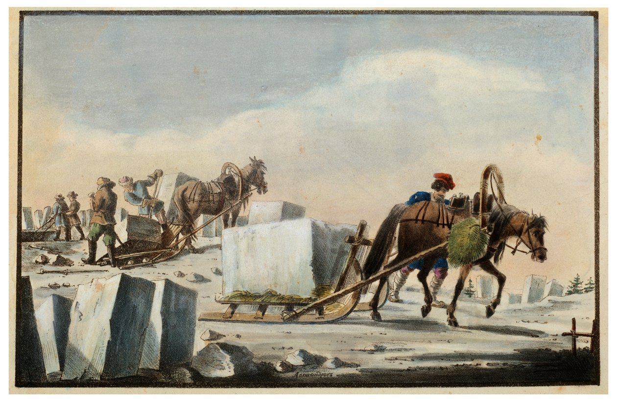Fendage de glace, 1825 - Pyotr Alexandrov